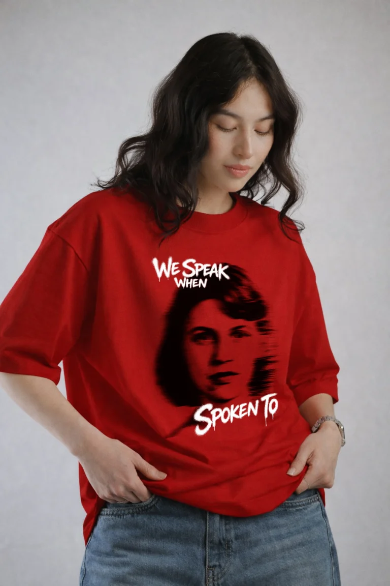 Sylvia Plath oversized t-shirt halftone portrait design